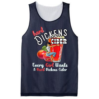 Hard Dickens Cider Funny Girl Whiskey And Beer Apple Humor Mesh Reversible Basketball Jersey Tank