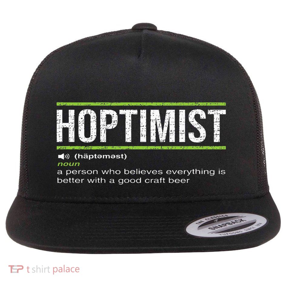 Hoptimist Definition Craft Beer Flatbill Hat