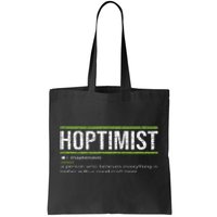 Hoptimist Definition Craft Beer Tote Bag