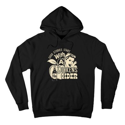 Hard Dickens Cider Girl Whiskey And Beer Apple Humor Hoodie