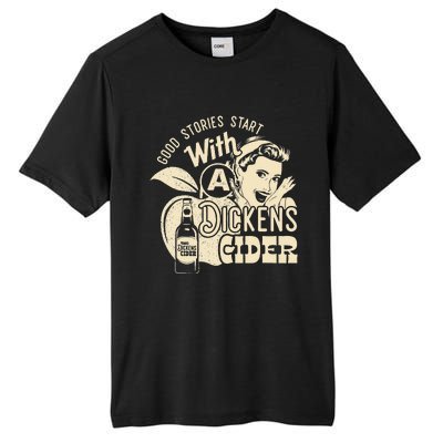 Hard Dickens Cider Girl Whiskey And Beer Apple Humor Tall Fusion ChromaSoft Performance T-Shirt