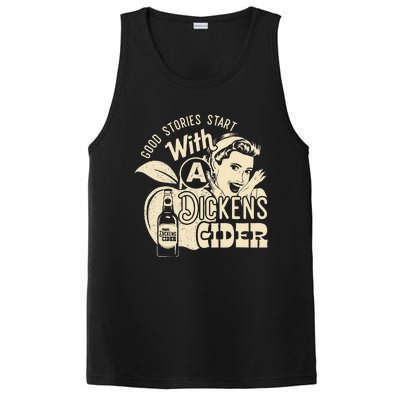 Hard Dickens Cider Girl Whiskey And Beer Apple Humor PosiCharge Competitor Tank