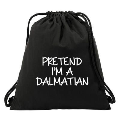 Halloween Dalmatian Costume Drawstring Bag