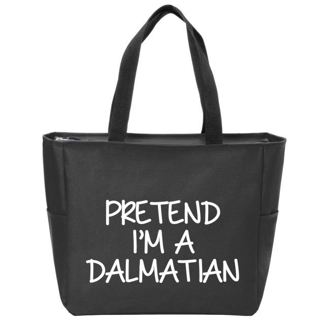 Halloween Dalmatian Costume Zip Tote Bag