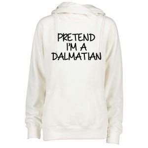 Halloween Dalmatian Costume Womens Funnel Neck Pullover Hood