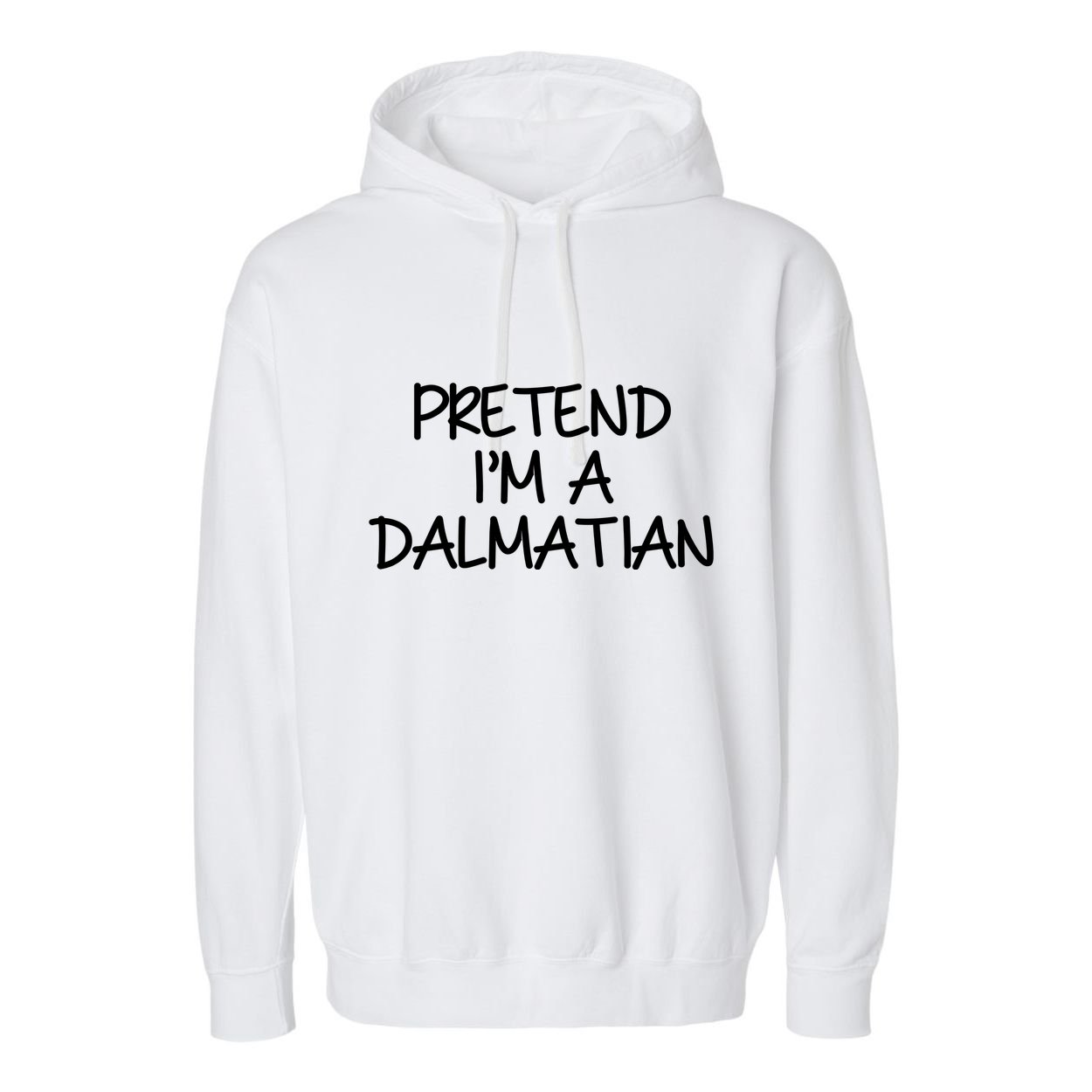 Halloween Dalmatian Costume Garment-Dyed Fleece Hoodie