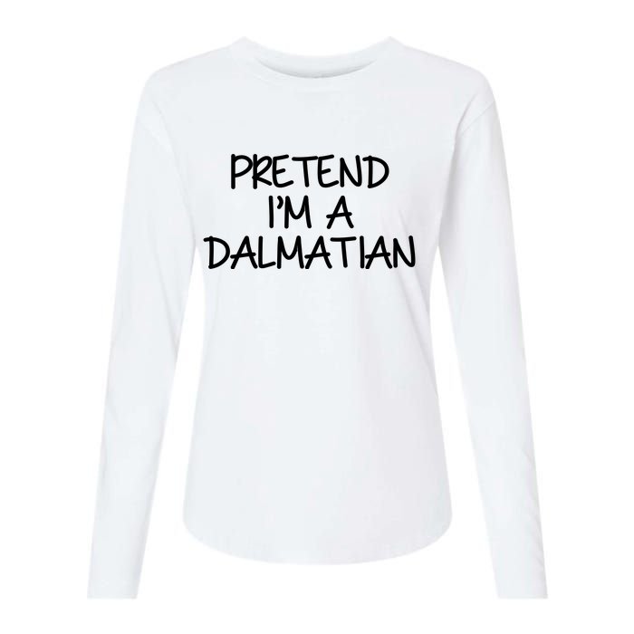 Halloween Dalmatian Costume Womens Cotton Relaxed Long Sleeve T-Shirt