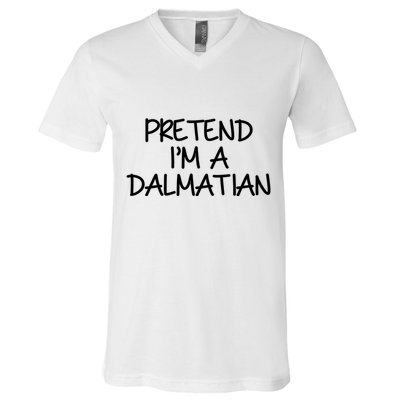 Halloween Dalmatian Costume V-Neck T-Shirt