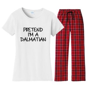 Halloween Dalmatian Costume Women's Flannel Pajama Set