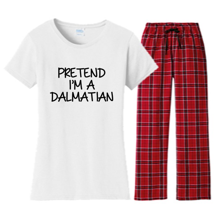 Halloween Dalmatian Costume Women's Flannel Pajama Set