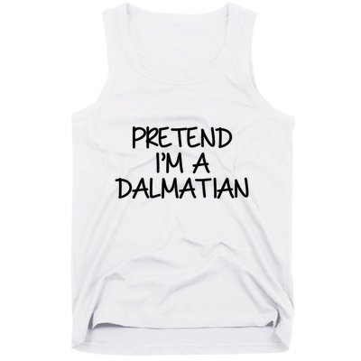 Halloween Dalmatian Costume Tank Top