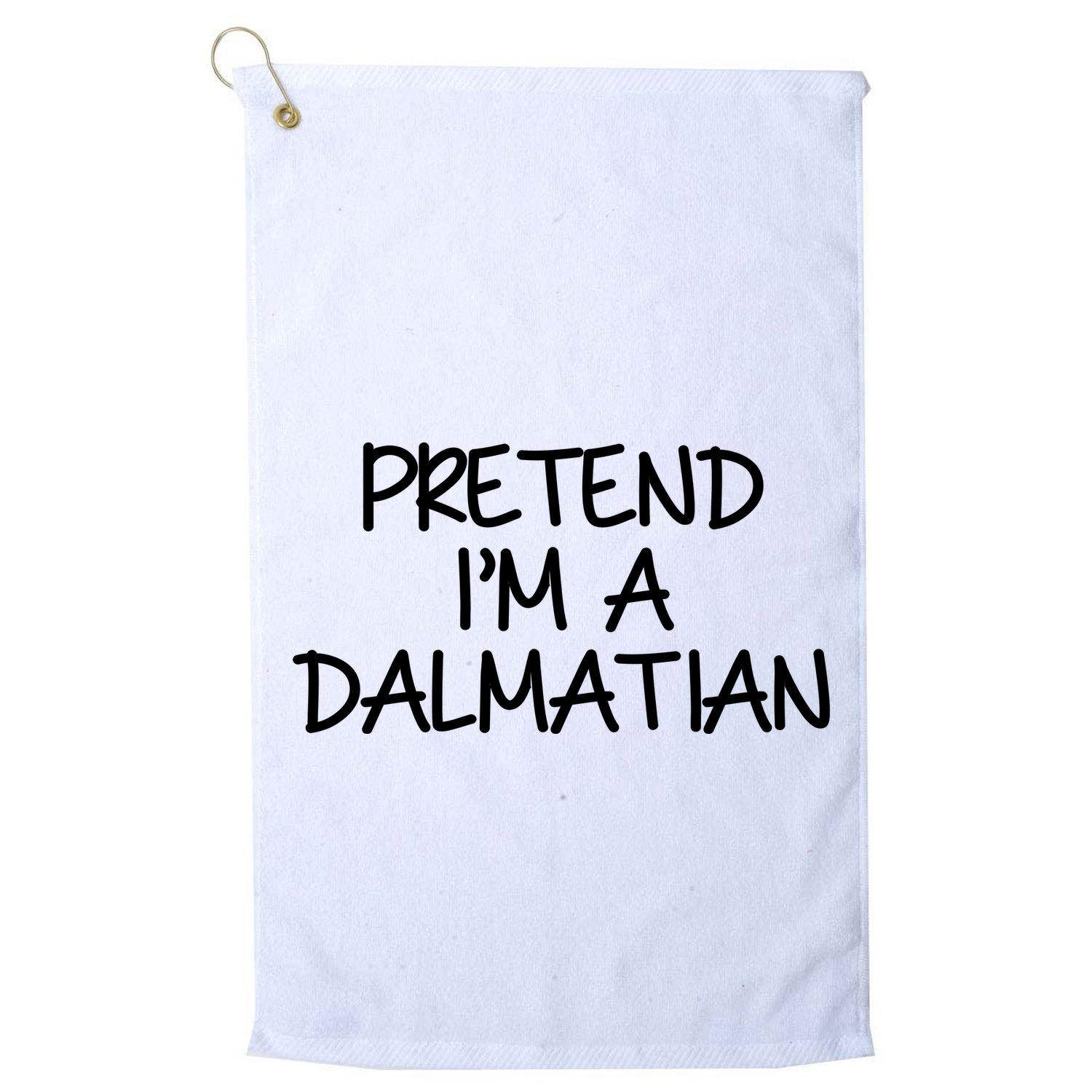 Halloween Dalmatian Costume Golf Towel