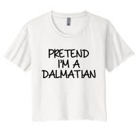 Halloween Dalmatian Costume Women's Crop Top Tee