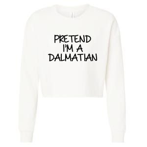 Halloween Dalmatian Costume Cropped Pullover Crew