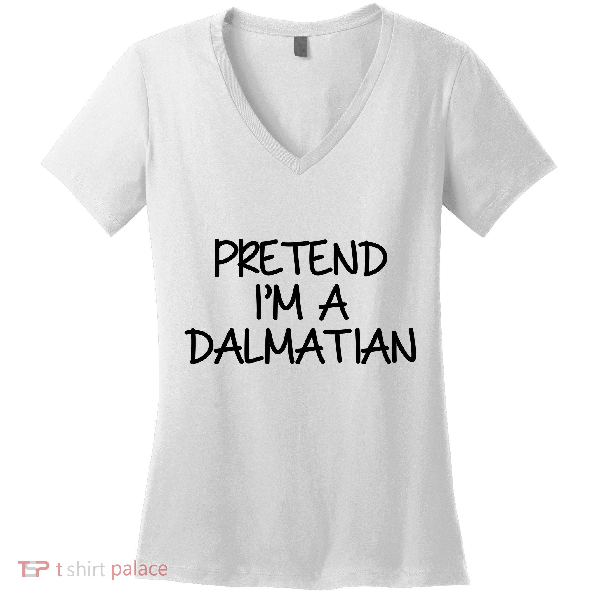 Halloween Dalmatian Costume Women's V-Neck T-Shirt