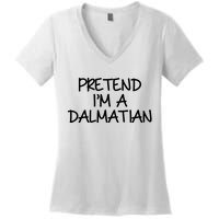 Halloween Dalmatian Costume Women's V-Neck T-Shirt