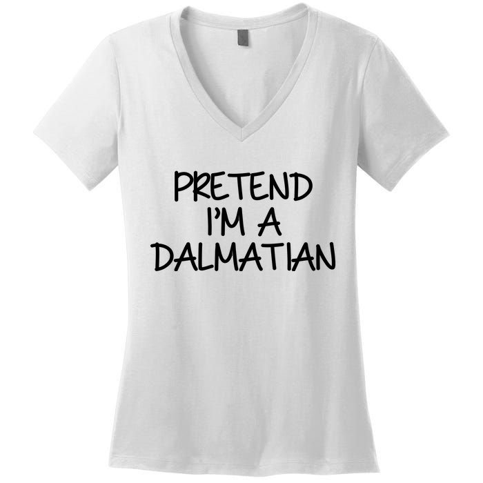 Halloween Dalmatian Costume Women's V-Neck T-Shirt