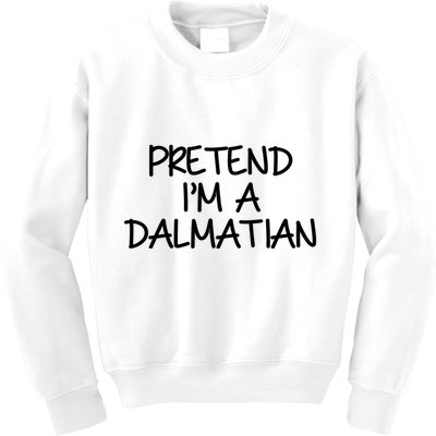Halloween Dalmatian Costume Kids Sweatshirt