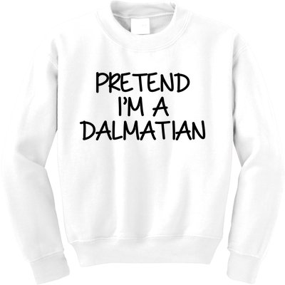 Halloween Dalmatian Costume Kids Sweatshirt