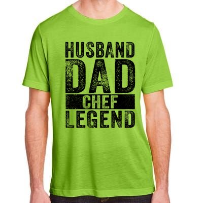 Husband Dad Chef Legend Cooking Fathers Day Distressed Gift Adult ChromaSoft Performance T-Shirt