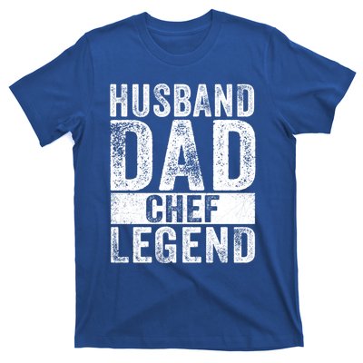 Husband Dad Chef Legend Cooking Fathers Day Distressed Gift T-Shirt