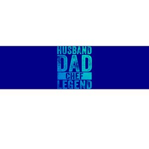 Husband Dad Chef Legend Cooking Fathers Day Distressed Gift Bumper Sticker