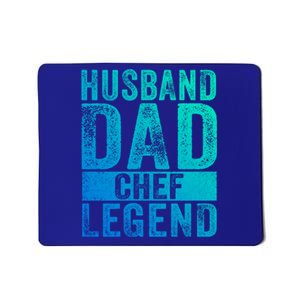 Husband Dad Chef Legend Cooking Fathers Day Distressed Gift Mousepad