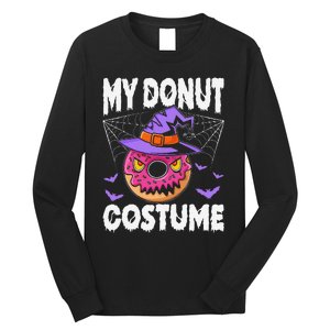 Halloween Donut Costume Donut Witch My Donut Costume Long Sleeve Shirt