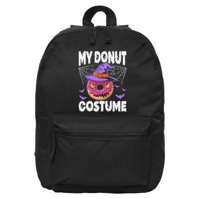Halloween Donut Costume Donut Witch My Donut Costume 16 in Basic Backpack
