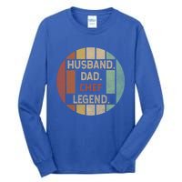 Husband Dad Chef Legend Vintage Fathers Day Gift Tall Long Sleeve T-Shirt