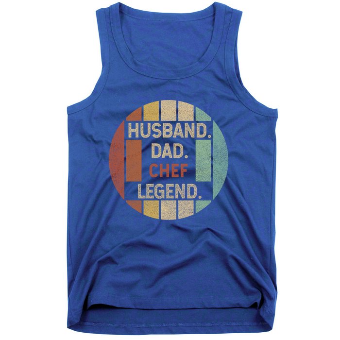 Husband Dad Chef Legend Vintage Fathers Day Gift Tank Top