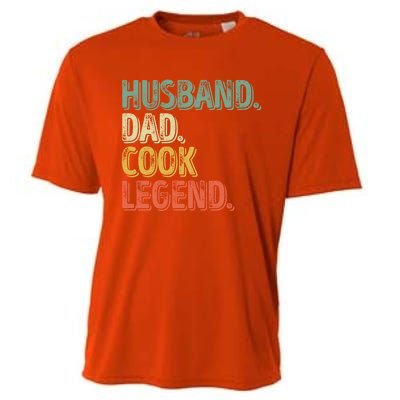 Husband Dad Cook Legend Cool Gift Funny Fathers Day Gift Cooling Performance Crew T-Shirt