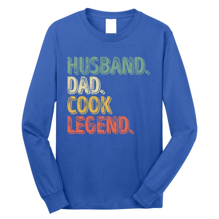 Husband Dad Cook Legend Cool Gift Funny Fathers Day Gift Long Sleeve Shirt