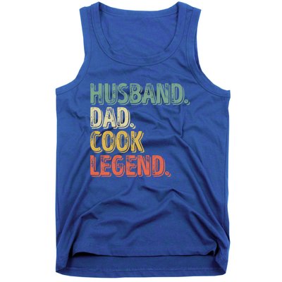 Husband Dad Cook Legend Cool Gift Funny Fathers Day Gift Tank Top