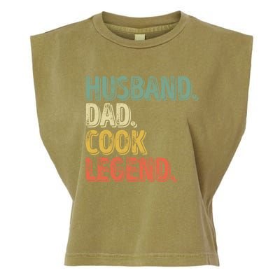 Husband Dad Cook Legend Cool Gift Funny Fathers Day Gift Garment-Dyed Women's Muscle Tee