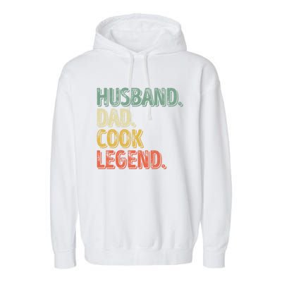 Husband Dad Cook Legend Cool Gift Funny Fathers Day Gift Garment-Dyed Fleece Hoodie