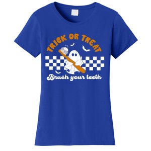 Halloween Dentist Cute Ghost Trick Or Treat Brush Your Teeth Meaningful Gift Women's T-Shirt