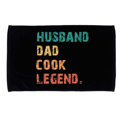 Husband Dad Cook Legend Vintage Retro Best Papa Cool Gift Microfiber Hand Towel