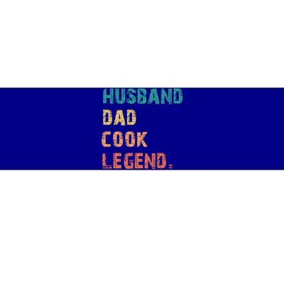 Husband Dad Cook Legend Vintage Retro Best Papa Cool Gift Bumper Sticker