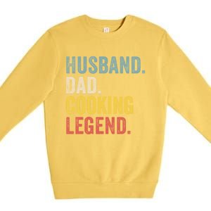 Husband Dad Cooking Legend Gift Premium Crewneck Sweatshirt