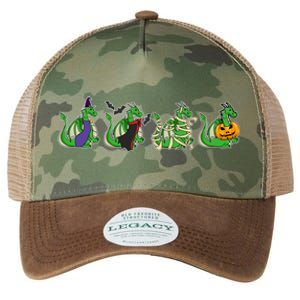 Halloween Dragon Costume Witch Vampire Mummy Pumpkin Jack Gift Legacy Tie Dye Trucker Hat