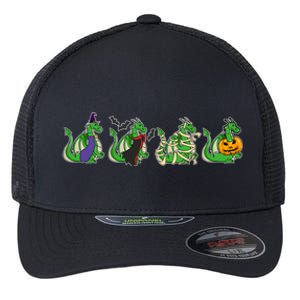 Halloween Dragon Costume Witch Vampire Mummy Pumpkin Jack Gift Flexfit Unipanel Trucker Cap