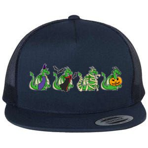 Halloween Dragon Costume Witch Vampire Mummy Pumpkin Jack Gift Flat Bill Trucker Hat