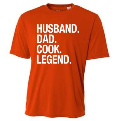 Husband Dad Cook Legend Cute Gift Cooling Performance Crew T-Shirt