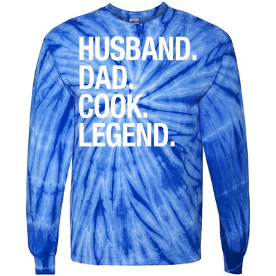 Husband Dad Cook Legend Cute Gift Tie-Dye Long Sleeve Shirt