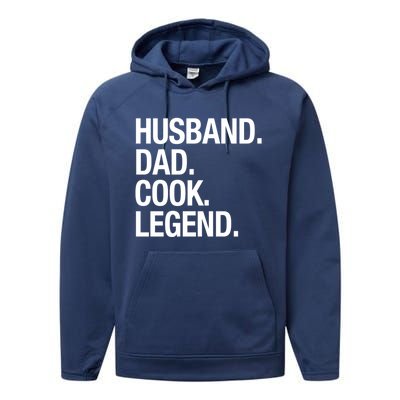 Husband Dad Cook Legend Cute Gift Performance Fleece Hoodie