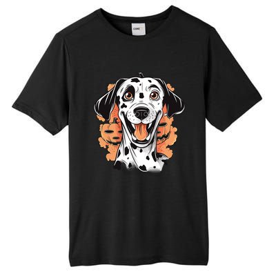 Halloween Dog Costume Design Scary Dalmatian Meaningful Gift Tall Fusion ChromaSoft Performance T-Shirt