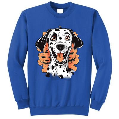 Halloween Dog Costume Design Scary Dalmatian Meaningful Gift Sweatshirt