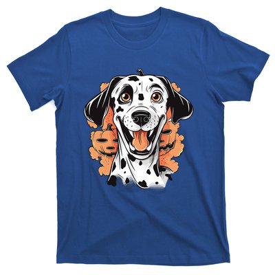 Halloween Dog Costume Design Scary Dalmatian Meaningful Gift T-Shirt