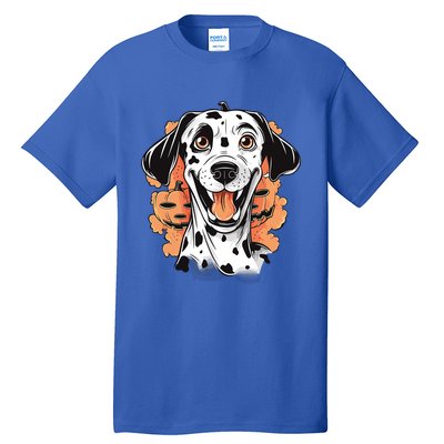 Halloween Dog Costume Design Scary Dalmatian Meaningful Gift Tall T-Shirt